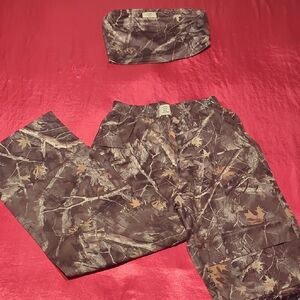 Classic Camouflage Pants and Headband Set